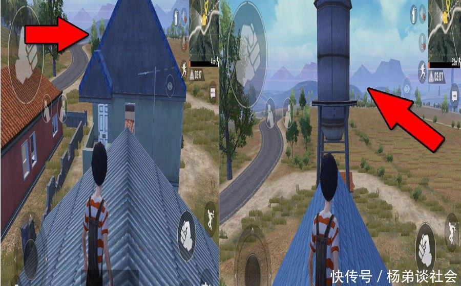 和平精英:水塔上面藏有什么?玩家跳上去