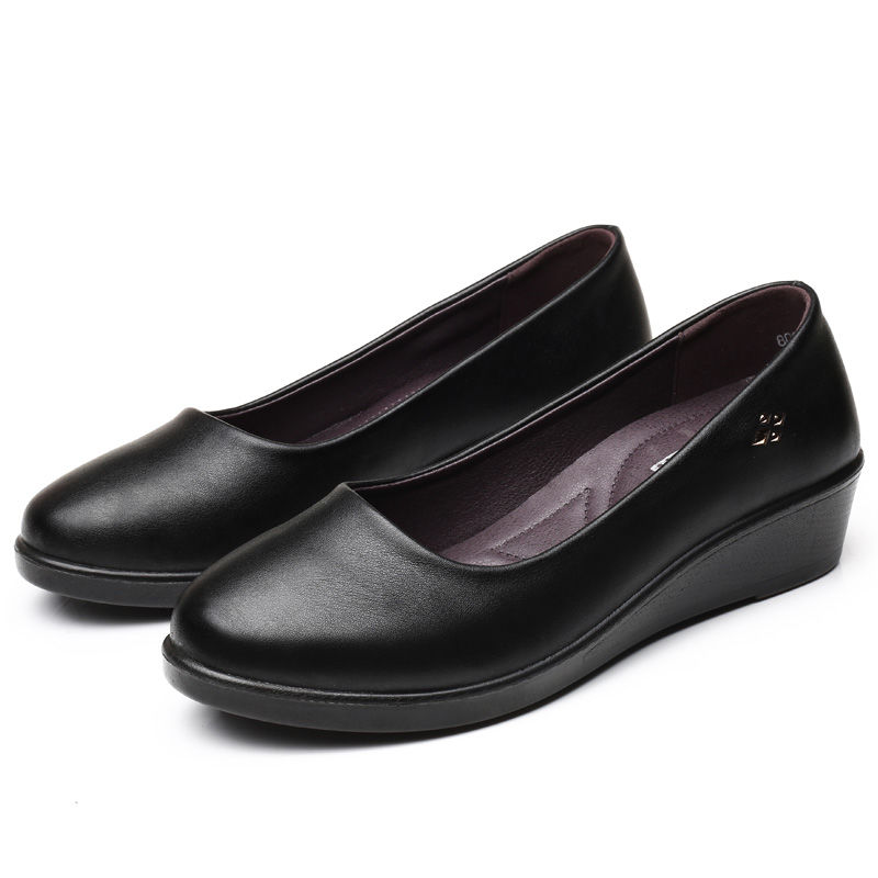 这款一眼就看中，优雅中跟浅口妈妈鞋，舒适透气，养脚爱妈妈