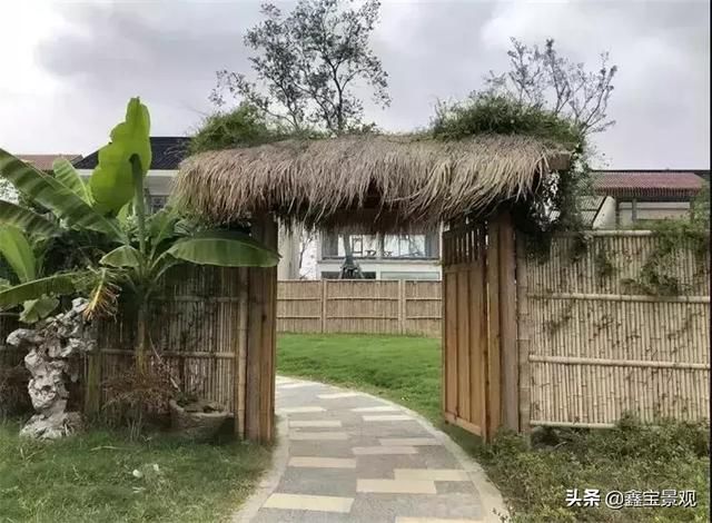 {庭院景观设计}民宿庭院设计 ，质朴自然田园风。