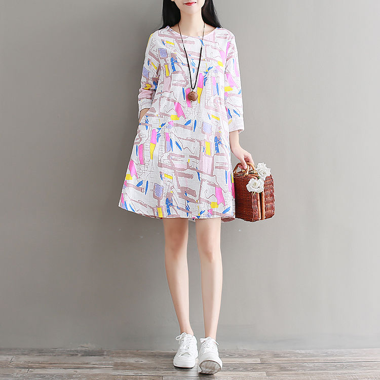 别说棉麻装太花俏，贴身穿着的舒服感受别的面料真没法比，文艺范