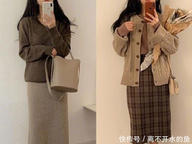 冬季@百看不厌的大地色!高级感冬季穿搭,上班族通勤气质女神必备