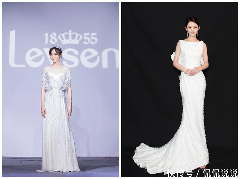 赵丽颖变身白天鹅，气质秒杀高冷女神唐嫣！