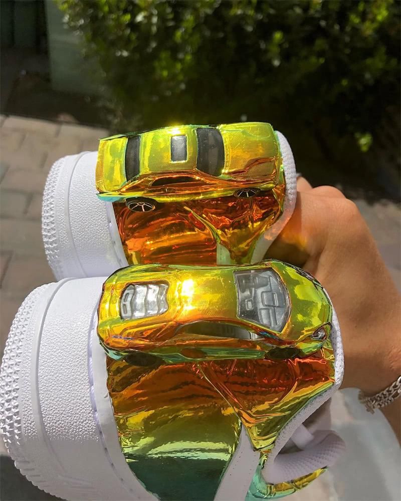  #镀金#AF1全新镀金定制配色实物赏析 AF1怎么定制配色