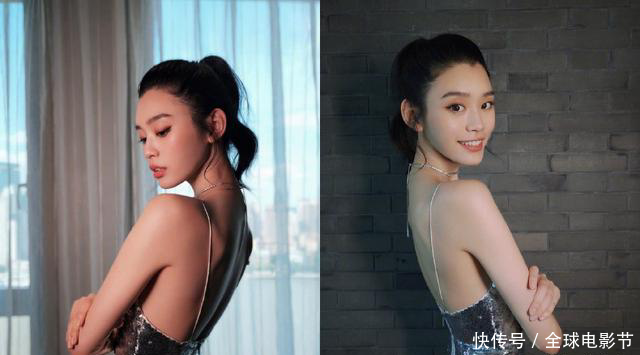 奚梦瑶不得了！穿了件别人不敢穿的吊带，网友：里面啥也没穿吧？