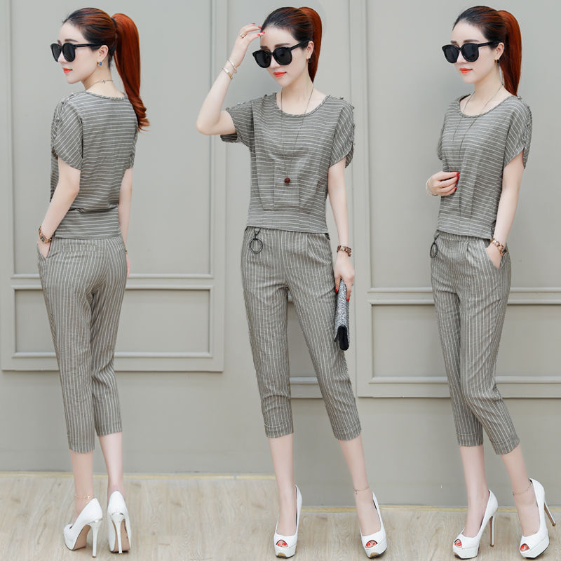 7月工资刚发，老婆把连衣裙全扔了，换七分裤套装，怎么搭都显高