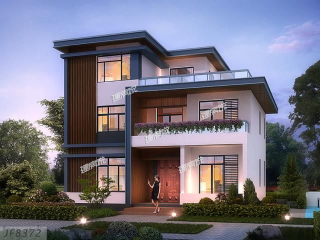 农村最具设计感独栋别墅，建一栋全村最拉风，图纸收藏错不了