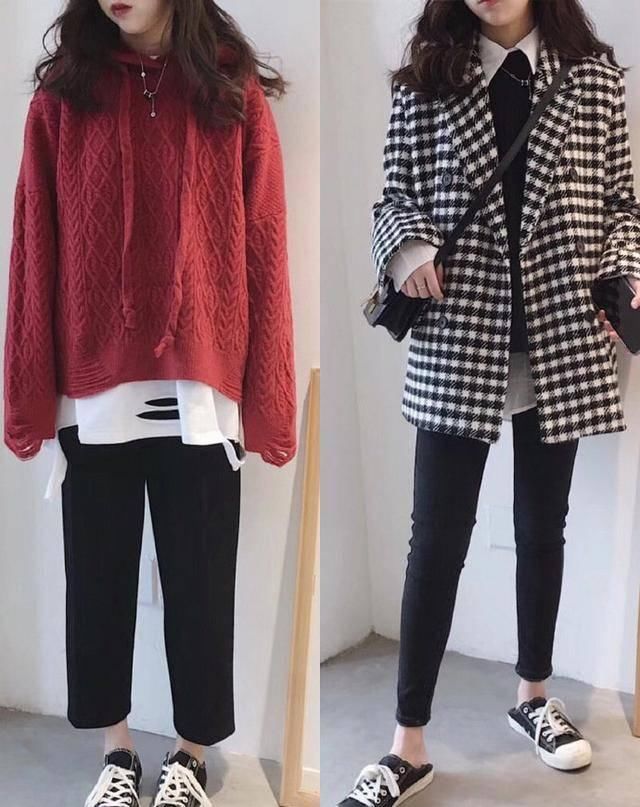  「小心机」16套韩系女孩穿搭示范，助你用基础款穿出元气范，学生党可以借鉴