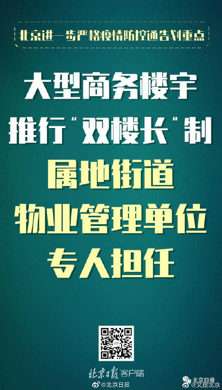  防控|北京发布进一步严格疫情防控通告 这些重点要求必须注意！