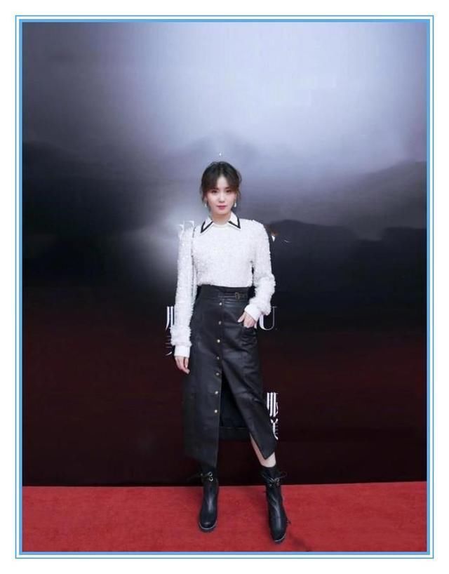 96斤刘诗诗穿皮裙竟输给100斤马思纯？可见露腿是有多么的重要！