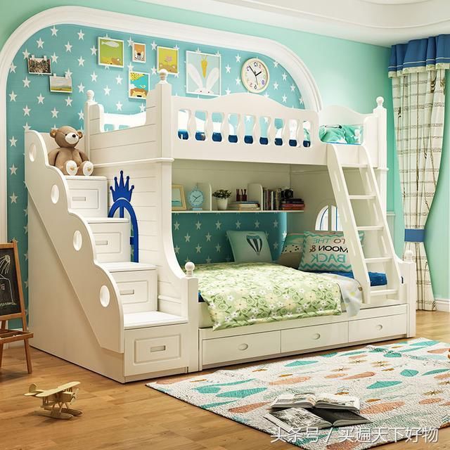 如今的上下床真是越来越高级了，等我有房了也要买这样的床