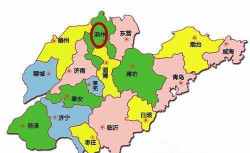  孙武■山东的北大门, 地图像用钳子夹着淄博