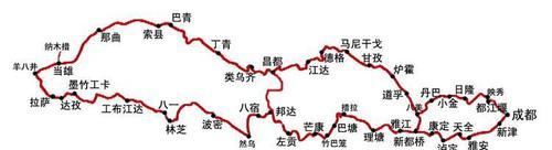 成都到拉萨，如何规划线路？20幅自驾地图来袭！1分钟了解川藏线