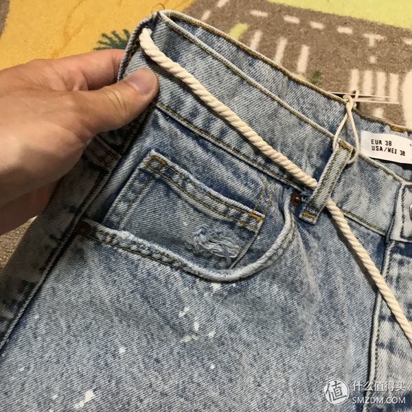 服饰快消品 篇七十五:Zara 破洞装饰牛仔百慕大短裤晒单
