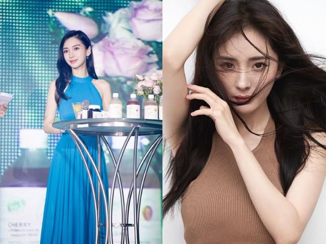 好闺蜜斗法,杨颖撞上杨幂,上半身差距太尴尬,一个平原一个高山