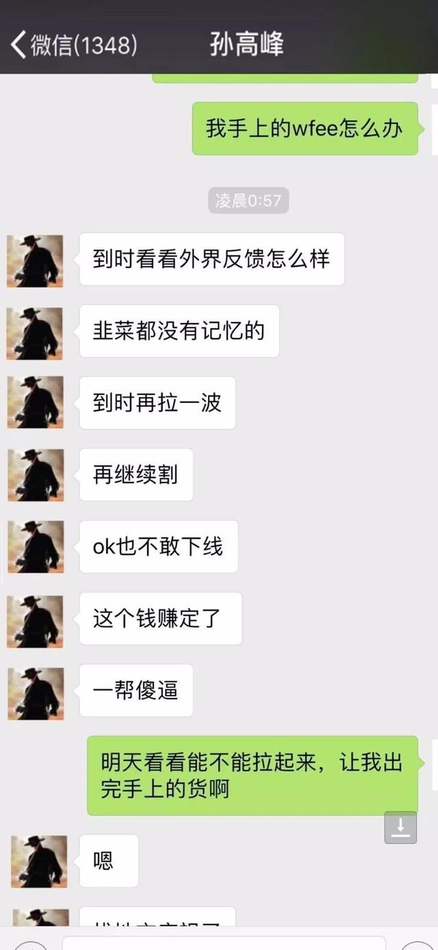 Wfee暴跌99%即将归0 幕后黑手孙高峰叫嚣 韭菜无记忆 拉高还能割