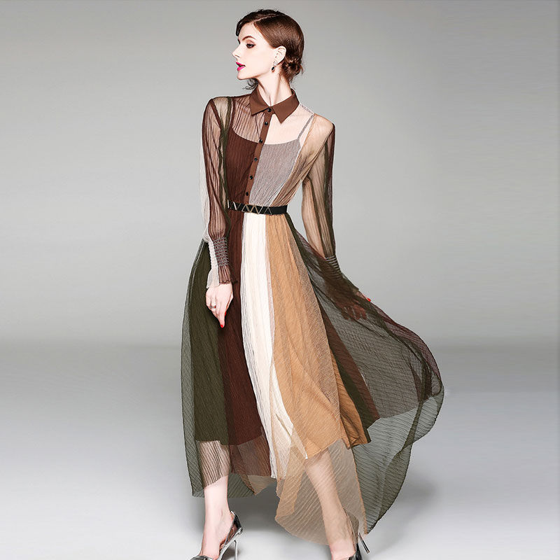 有肚子的女人要穿“宽”点，试试下图高级女裙，胖人穿出时髦感