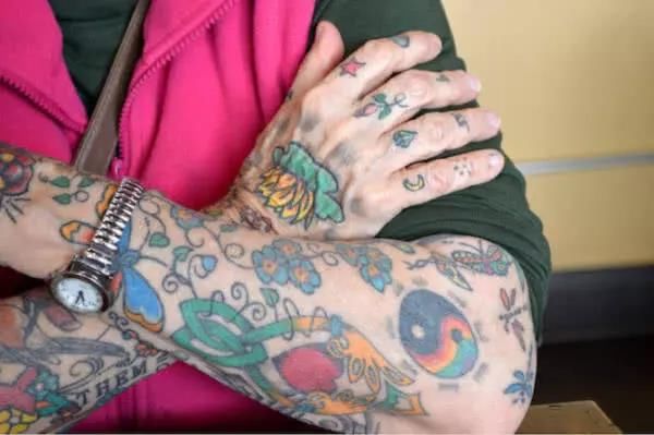 揭秘:人老了之后纹身会变成什么样子!