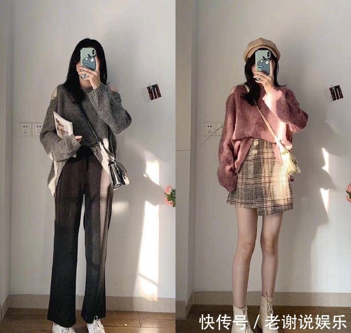 气质■春季毛衣的叠穿技巧,穿出随意的复古感,时髦又显气质