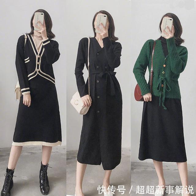 「针织衫」内搭这么穿很洋气,简约精致风,无论年纪大小都能穿出好气质