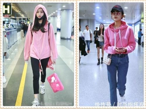 关晓彤好不容易扮回嫩少女，不料撞上古力娜扎，还是满满的大妈味