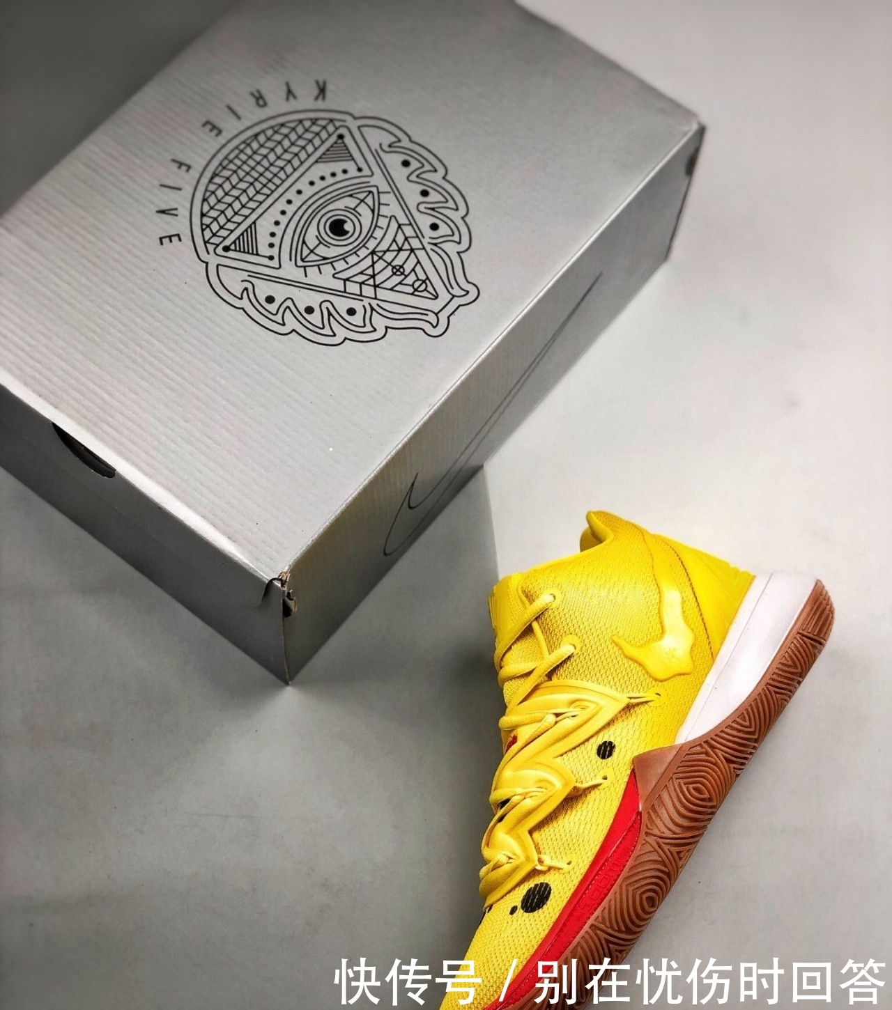 『配色』Nike Kyrie 5 X 海绵宝宝球鞋合作款球鞋中最萌配色开箱测评!