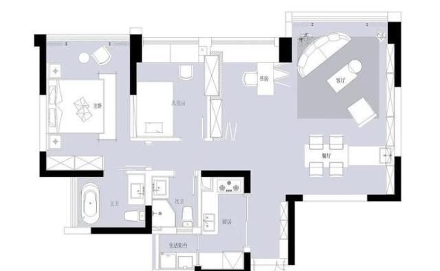 『收纳』“去客厅化”装修火了她家不要电视墙、不买餐桌,全屋太高级