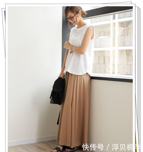  『春夏』春夏不同颜色的长裙搭配示范！掌握了就不会出错的半身裙穿搭技巧