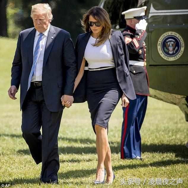 美国第一夫人真敢穿,小肚子那么明显还敢穿紧身铅笔裙,霸气十足