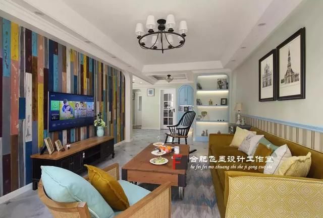 大红大绿，这家新房可能是全小区最漂亮的！颜色大胆，像童话世界