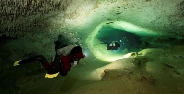 考古团队在海底马雅古城发现地下洞穴通道，现在成了巨鲨栖息地