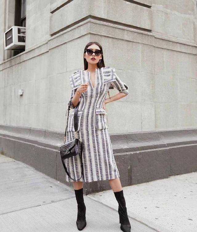 『职场中』早春街头休闲look,通勤装率先出发,打造职场丽人风