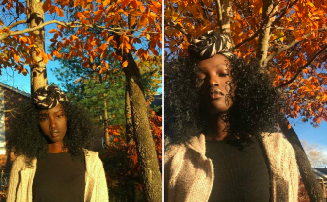 超黑女孩因皮肤特色被挖掘成模特，近看精致五官比身材更吸引人！