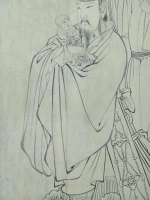 中国传统人物画十八描--中国古代人物衣服褶纹画法