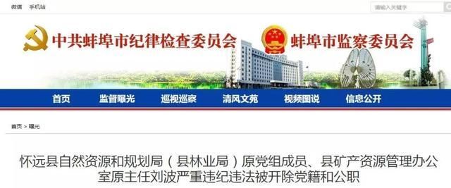 刚刚，蚌埠一干部被“双开”