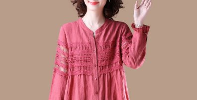 尤其70后女人不要错过!初秋新款洋气棉麻小衫，款款美得销魂