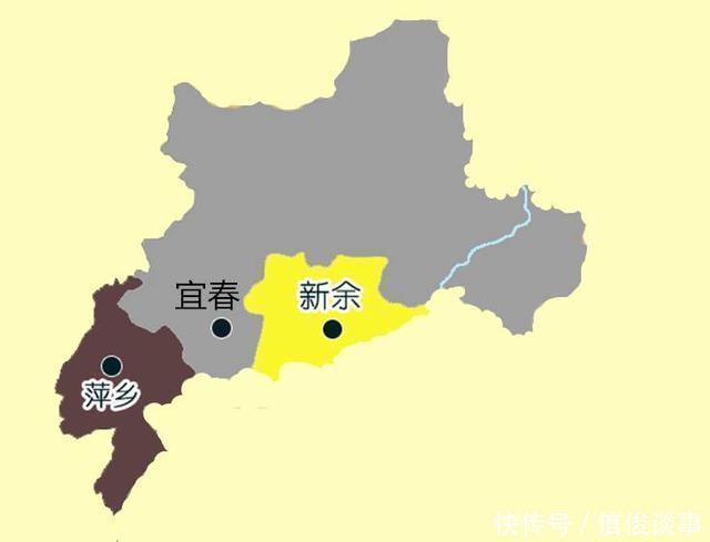 江西一城市, 版图被分割, 如今市中心设“最角落”