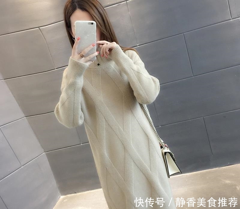  『气质』逛街这样穿：毛衣裙 羽绒服！洋气保暖不显臃肿，迷倒一片