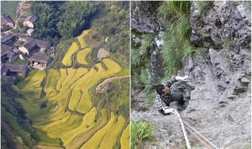 浙江深山藏香格里拉，没有公路不通车，最危险处90度须手脚并用爬