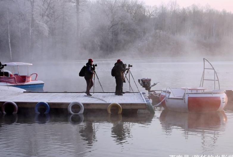 冬游长白山西北麓露水河碧泉湖