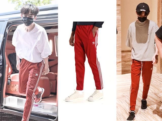 感受一波易烊千玺对红色运动裤的执念，870的价格从冬天穿到夏天