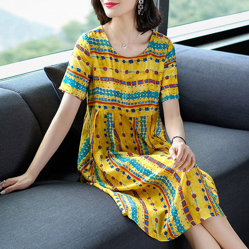 还傻傻给妈买廉价真丝裙，现流行“冰棉绸”，保证妈妈穿上不想脱