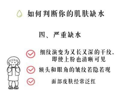  「等级」肌肤缺水程度自测