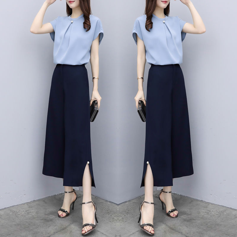 再穷也要买的阔腿裤套装，夏天穿凉快又好看，美得让你不情愿脱下