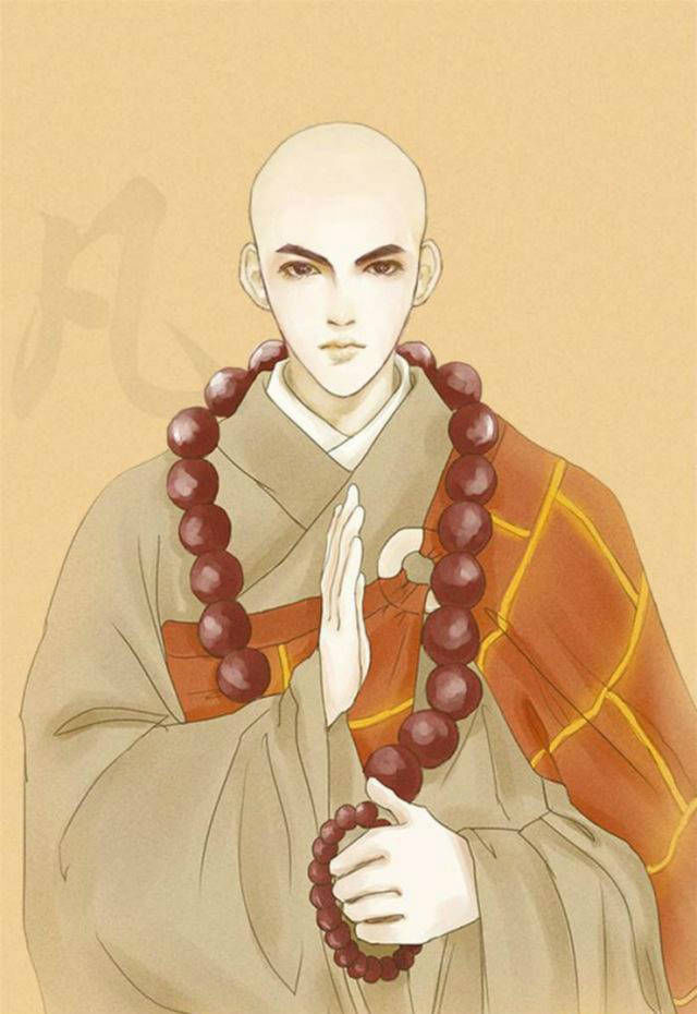 和尚画了幅荷花,唐伯虎在上面题7个字,200年后