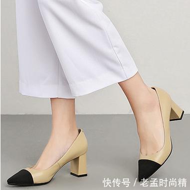  『好看』细跟好看可是太累脚！不如穿粗跟吧，款式新颖还舒适