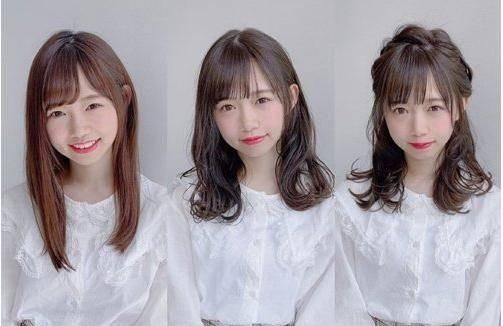  「扎发丸子头发」让自己都心动的发型，烫卷发后的中长发，扎发变美不是梦