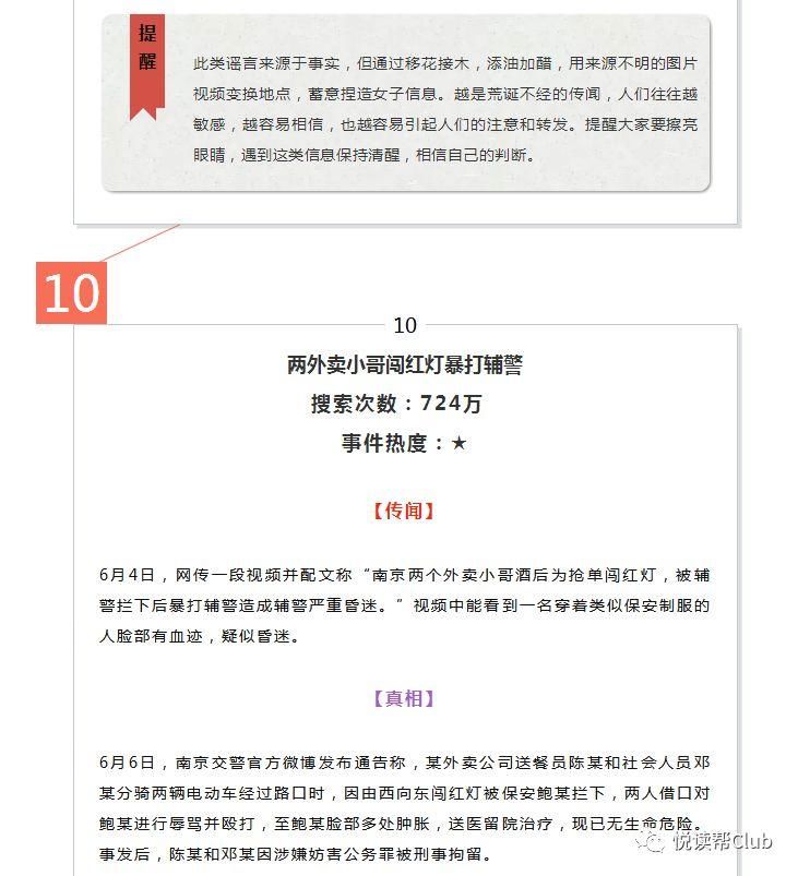 谣言止于智者!近期最大的谣言，看看你中了吗?