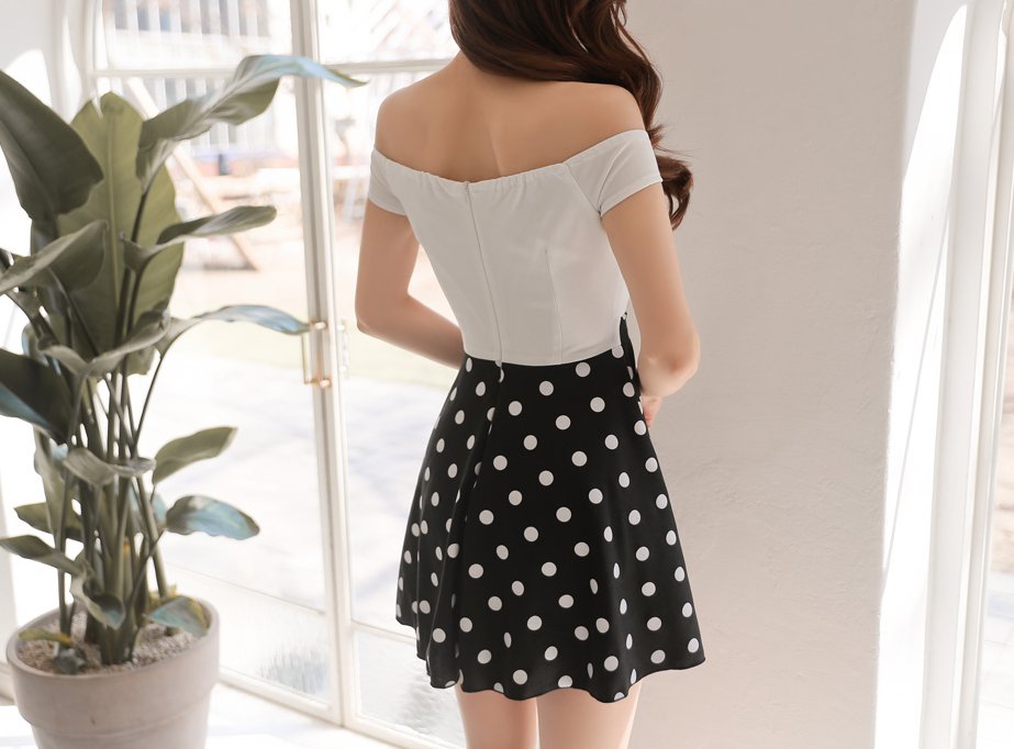 白点裙，衬托你迷人可爱气质