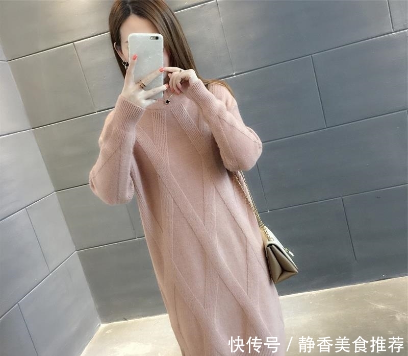  『气质』逛街这样穿：毛衣裙 羽绒服！洋气保暖不显臃肿，迷倒一片