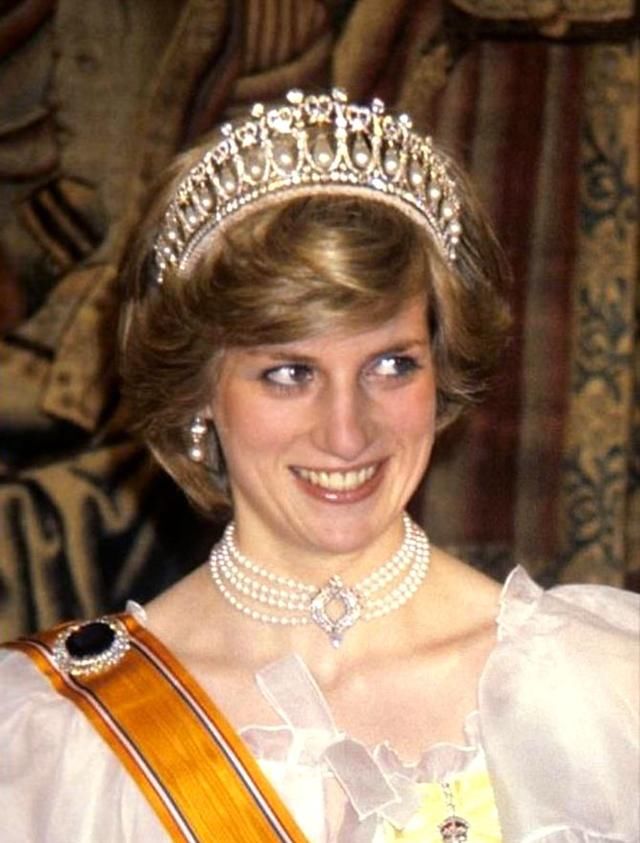 胸针迷戴胸针的戴安娜